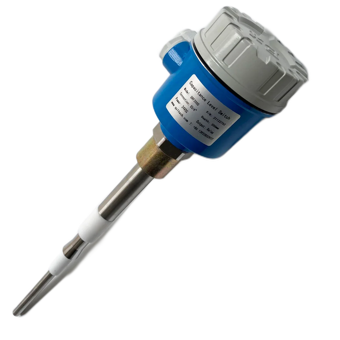 RF Capacitive Admittance Level Gauge Water Level Switch With Analog Output Capacitance Sensor Coal Powder