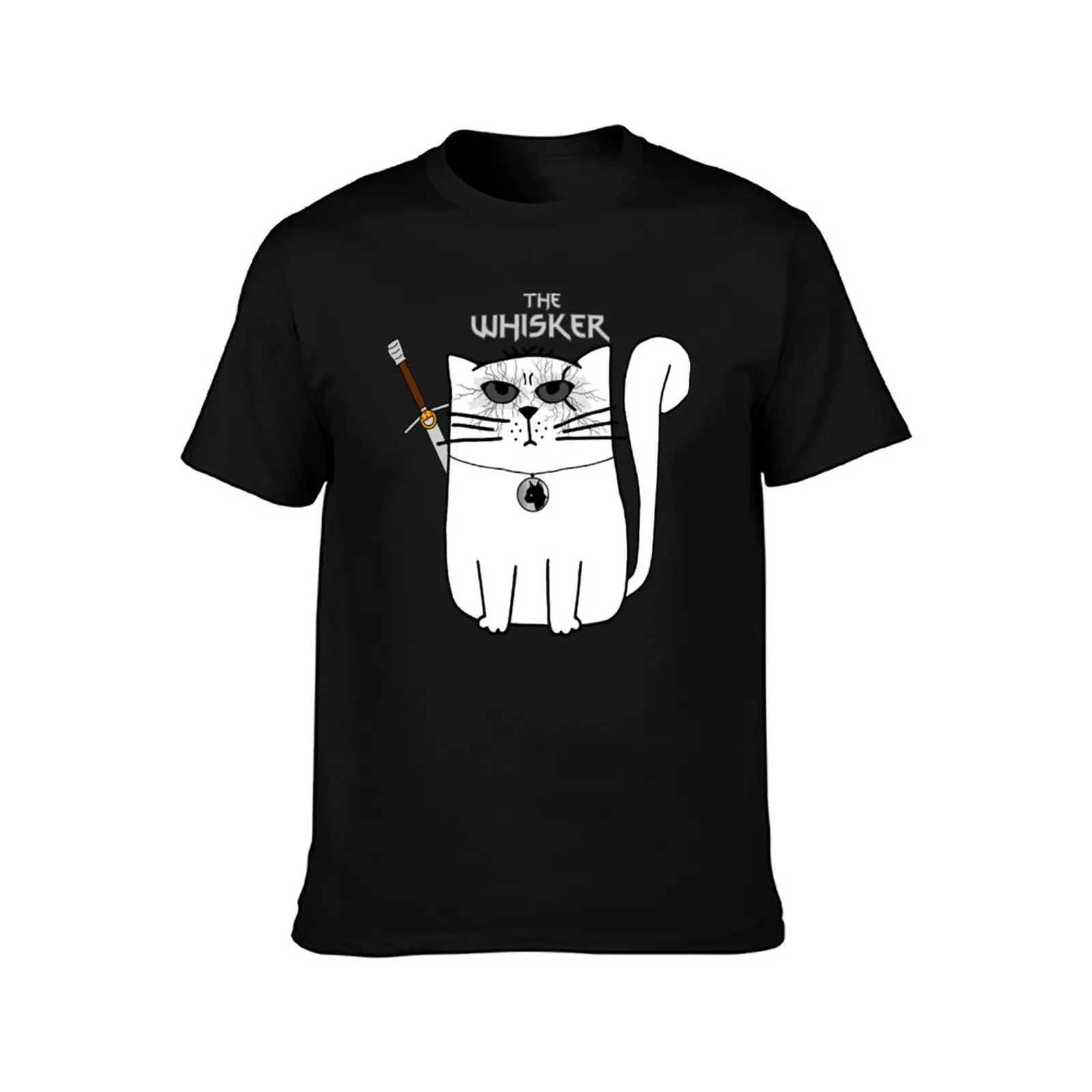 The Whisker Witcher T-Shirt Street Style Casual Tee Shirt T-Shirt