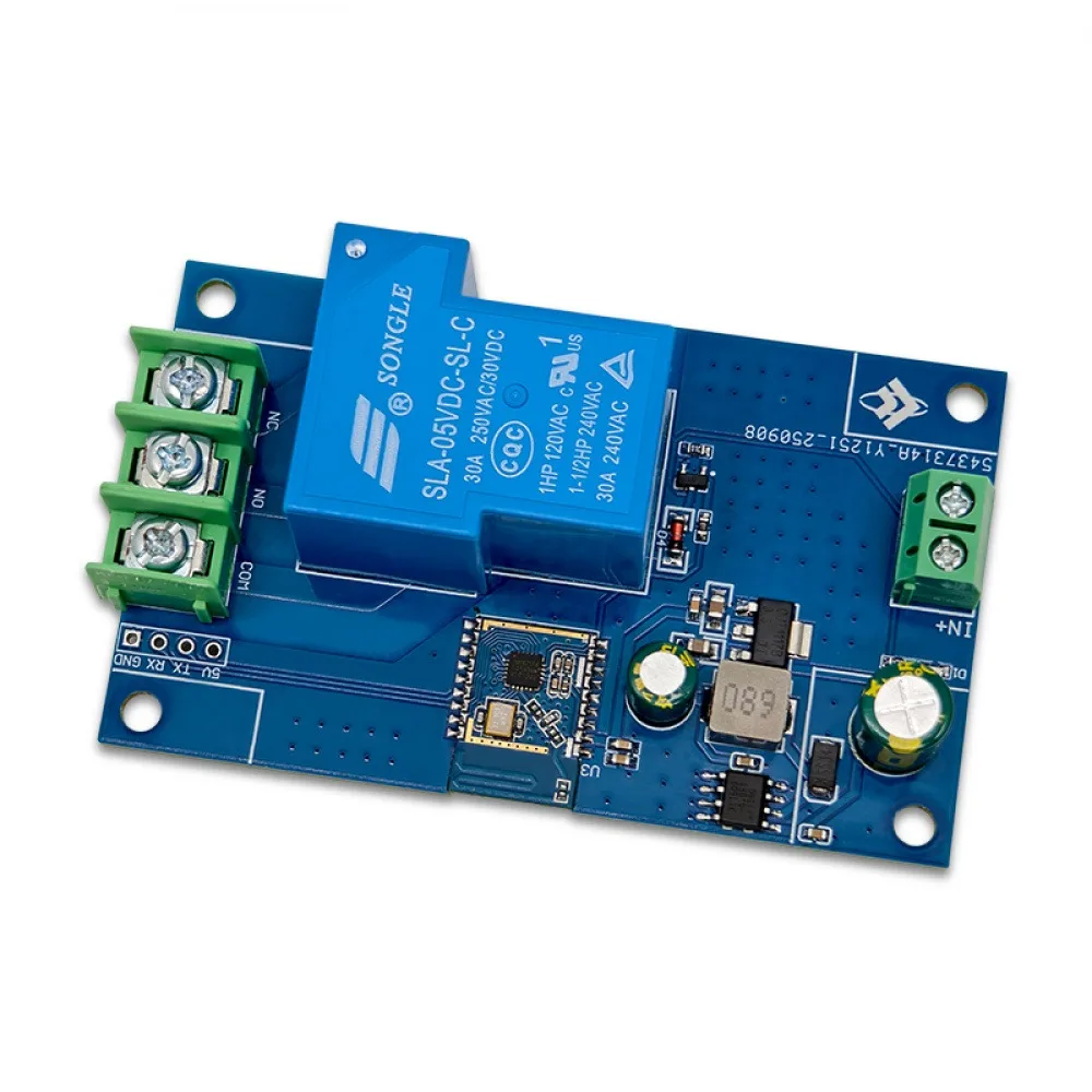Single-channel 30A Relay Module Sensor Switch Bluetooth-compatible Proximity Switch 5-32V Powered Support UART Serial Port