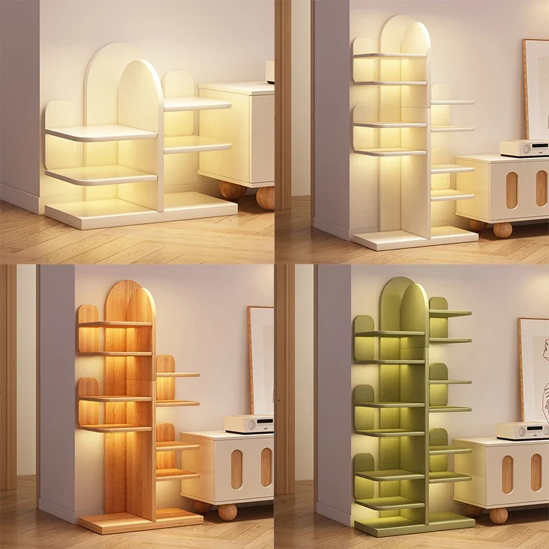 Cactus floor to ceiling shelf integrated wall cabinet