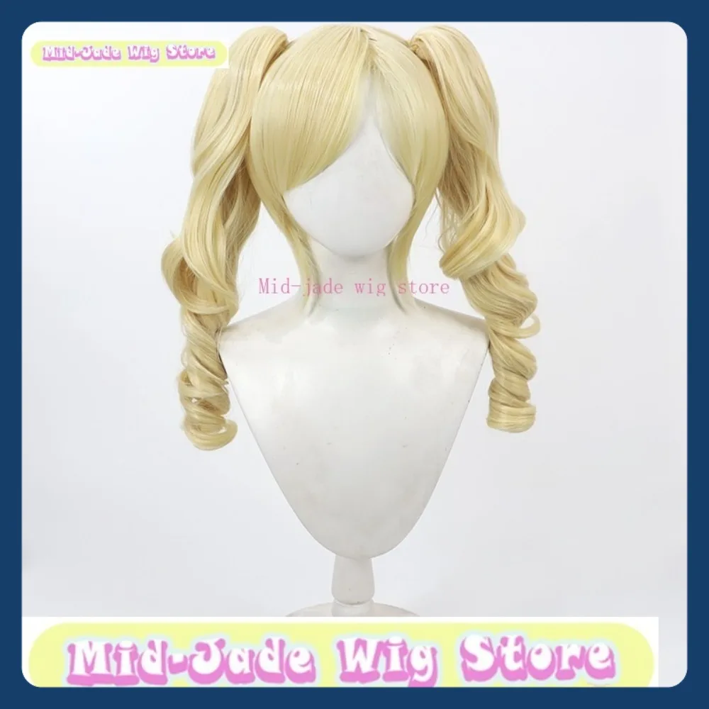 منتصف اليشم شعر مستعار الهوية الخامس كتم فتاة ستيلا Eggy حفلة Collab شعر مستعار تأثيري أنيمي لعبة لعب الأدوار الشعر الاصطناعية حفلة الهالوين #6