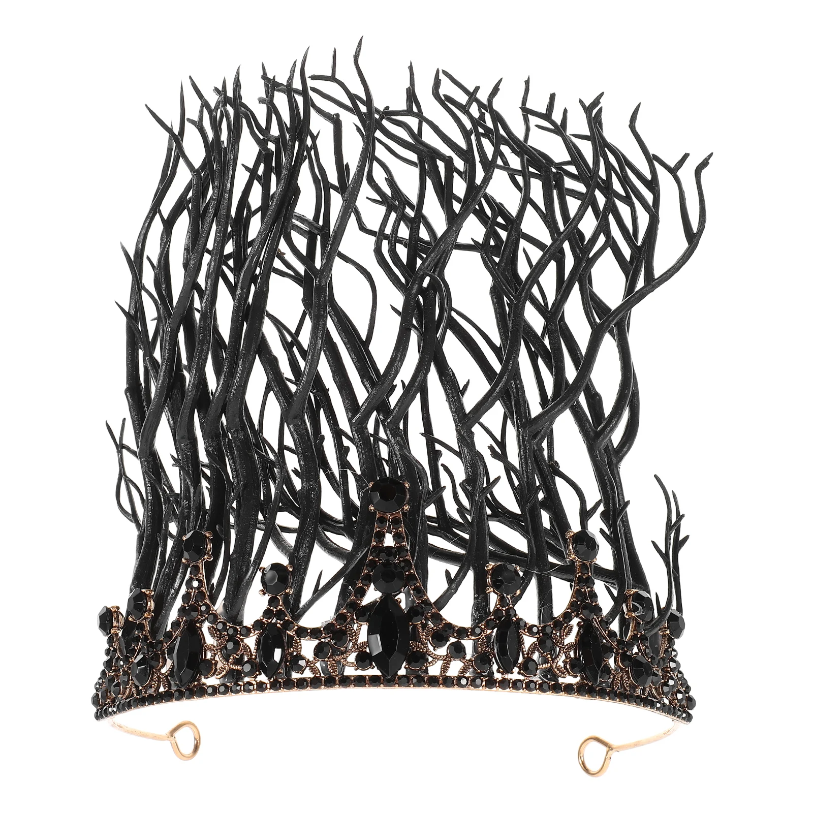 

Готическая повязка на голову с короной, черный обруч из цинкового сплава, женский элегантный обруч в стиле барокко, удобный универсальный костюм для вечеринки на Хэллоуин