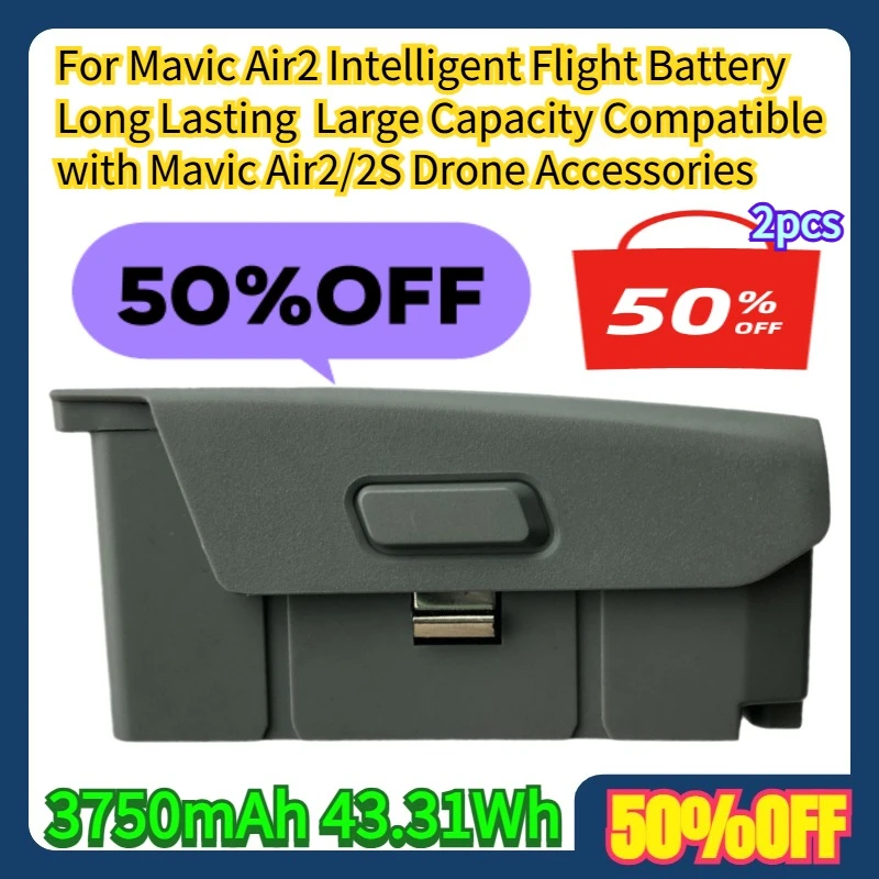 

For Mavic Air2 Intelligent Flight Battery Long Lasting 3750mAh Large Capacity Compatible with Mavic Air2/2S Drone Accessories