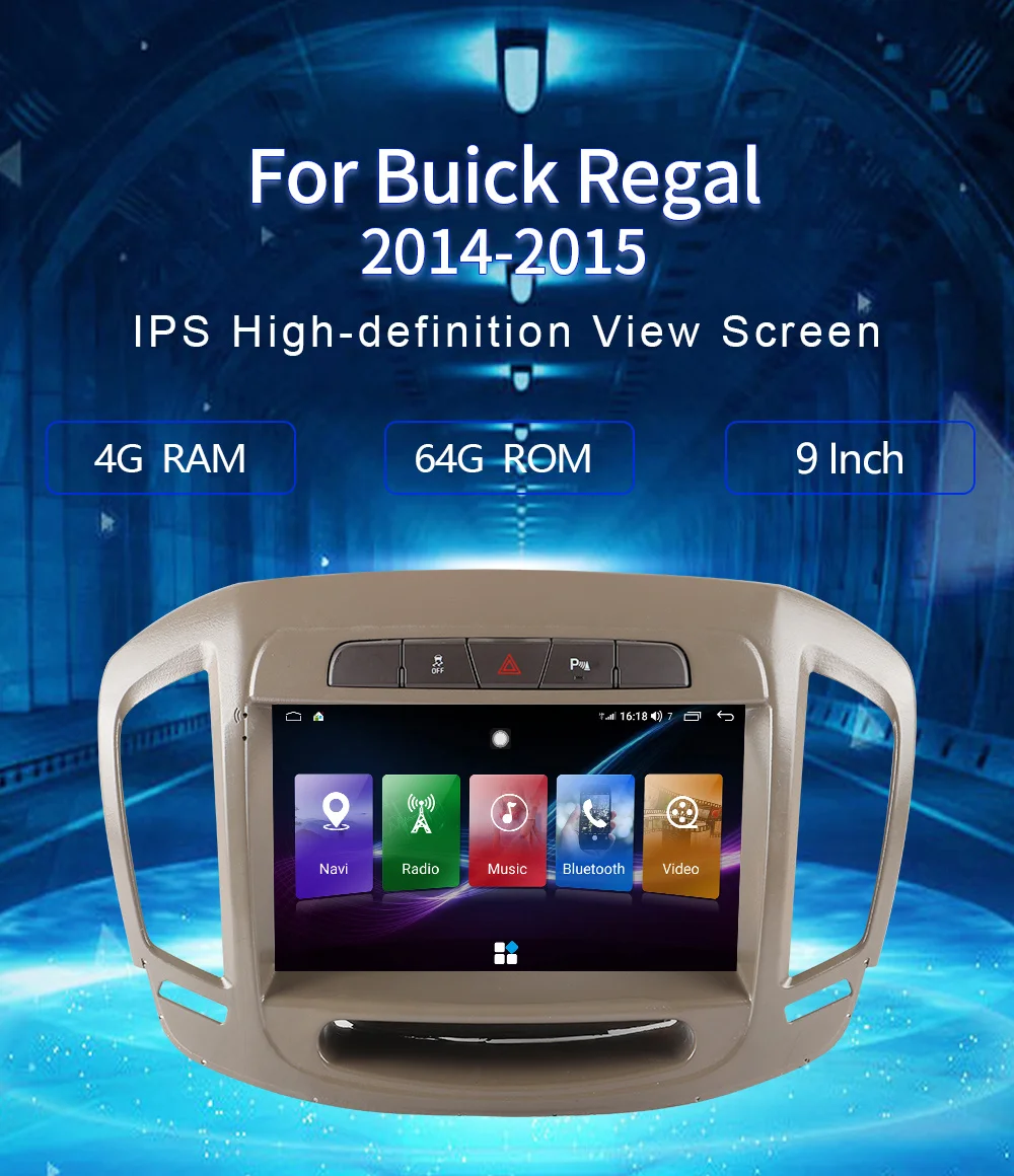 Android 11.0For Buick Regal 2014-2015 Car Multimedia Player Accessories GPS Navigation Video Radio Stereo Carplay Head Unit DVD