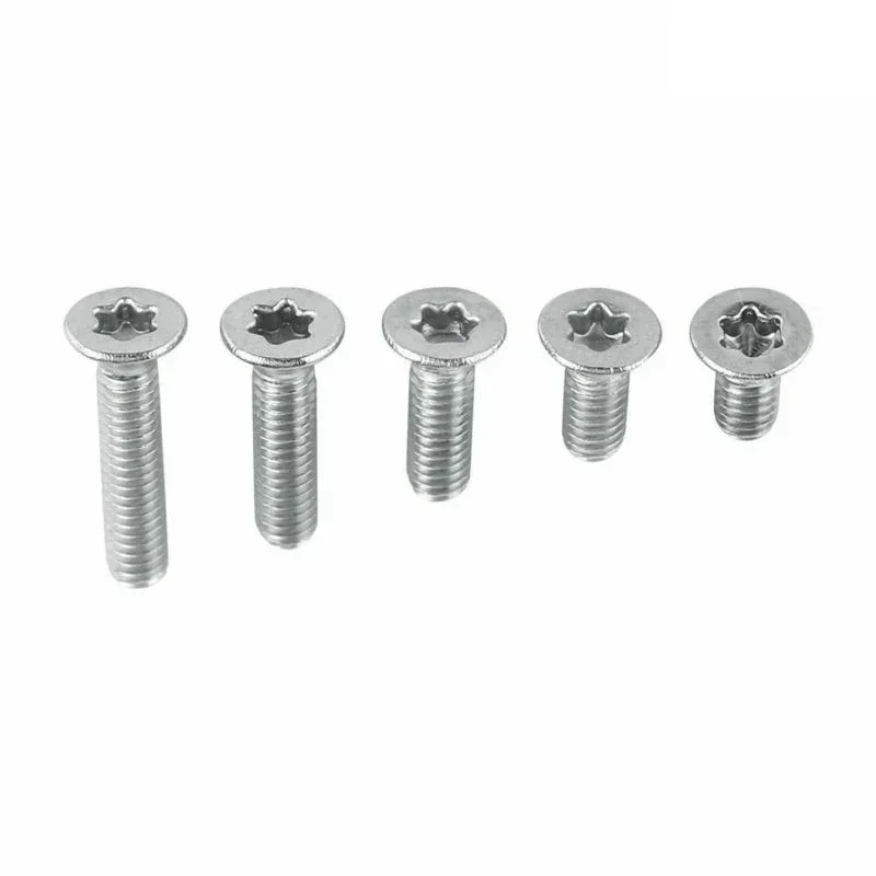 M 2.5 M3 M4 304 A2-70 Thép Không Gỉ 304 Torx Đầu Dẹp Countersunk Vít 6 Thùy Bu Lông Máy Vít