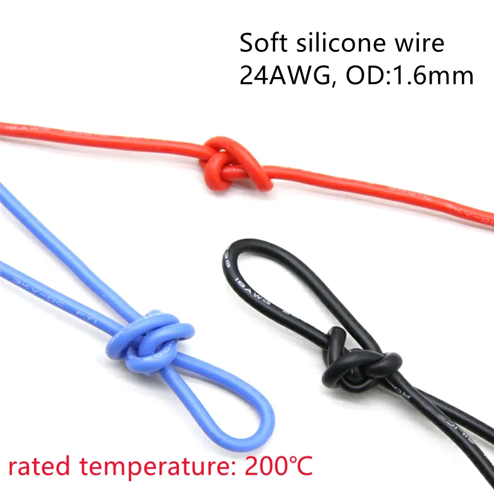 5/10/20/50/100Pairs Soft Silicone JST-PH 2.0 Male and Female Connector Cable 10cm for Battery JJRC H36 H67 Blade Inductrix E010