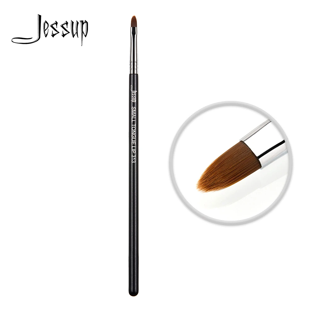 Jessup Precise Single Makeup Professional Brush Accuracy Lip Line Fiber Hair Wood handle Pearlescent Matte Beauty Cosmetic Tool