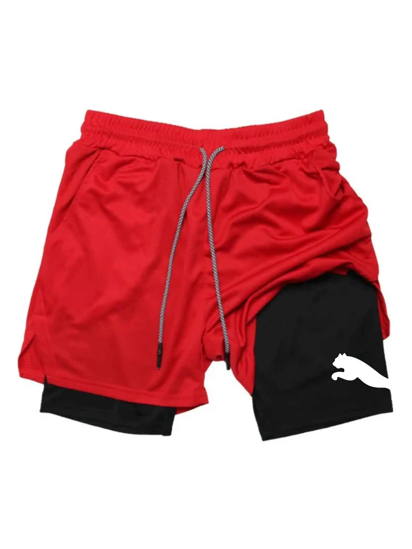 2026 Sommer-Sportshorts 2-in-1 Gym-Laufshorts Langsame Lauf- und Freizeit-Sportbekleidung Fitness-Doppelschicht-Shorts – Detail 4