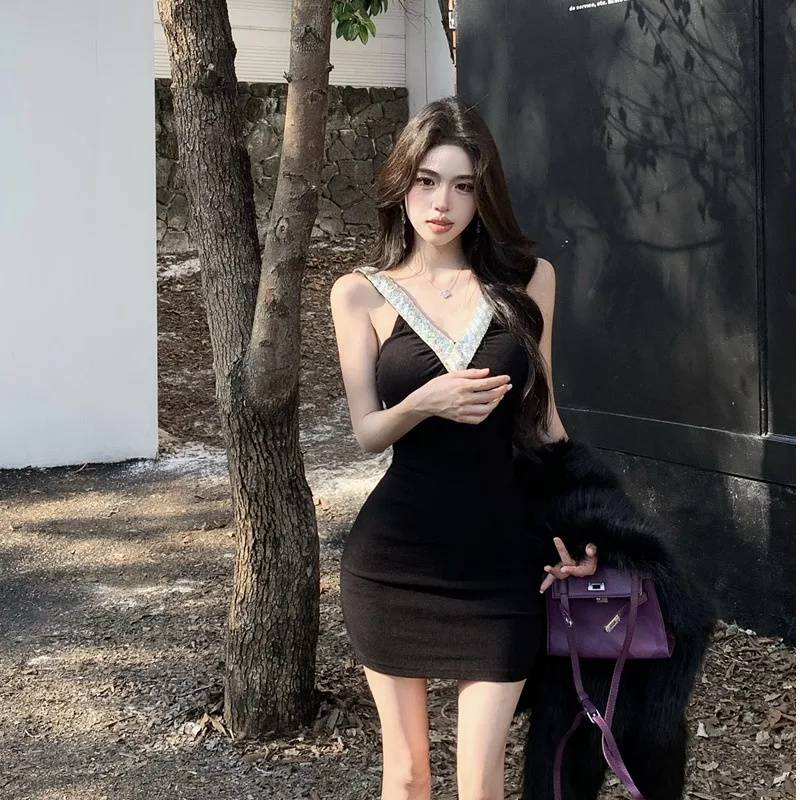 

Ele V-Ne Heavy Embellied Bal Slim Fit Юбка с запахом на талии Dr Pure Desire Осень Зима Бархатная ткань Dr