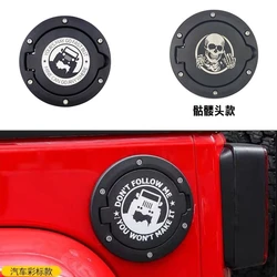 Sansour 1Pcs External Fuel Tank Cap Cover For Jeep Wrangler JK 2007-2017 2/4 Doors Car Accessories