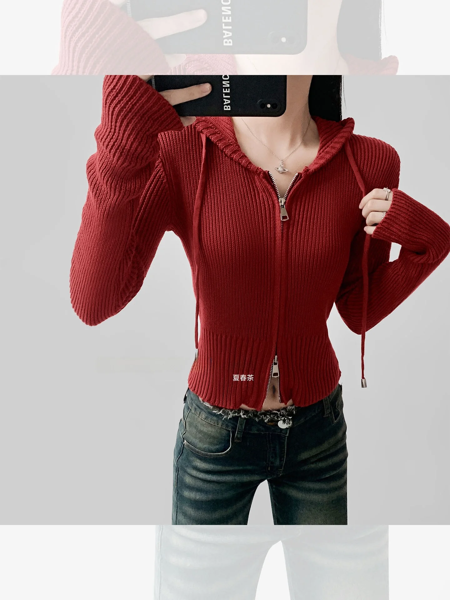 

Women's Knitted Sweater Thiened Lazy Sle Autumn Winter Cotton Long Sve Warmth Comfortable Fit Soft Knitwear Hooded Coat