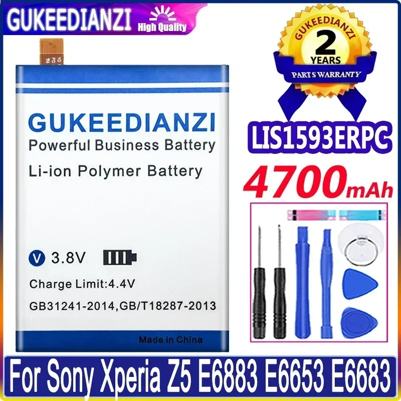 

Rechargeable LIS1593ERPC 4700mAh Mobile Phone Batteries For SONY Xperia Z5 E6633 E6653 E6683 E6603 Portable Cell Phone Battery