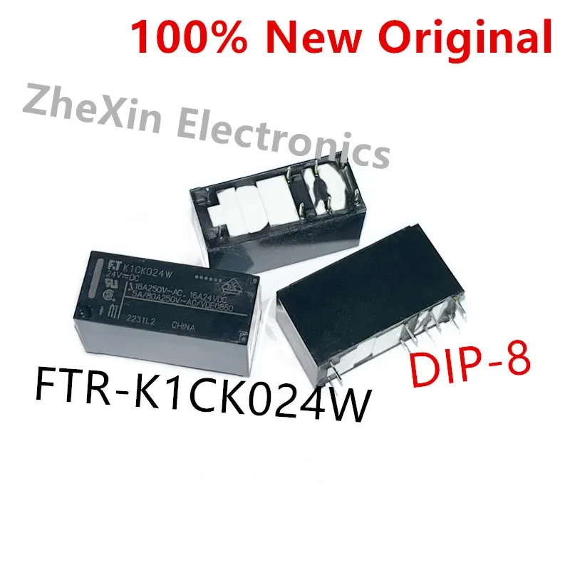 5PCS/Lot   K1CK005W 、K1CK012W 、K1CK024W 、K1CK048W   DIP-8   New Original Power Relay  FTR-K1CK024W、FTR-K1CK012W、FTR-K1CK005W