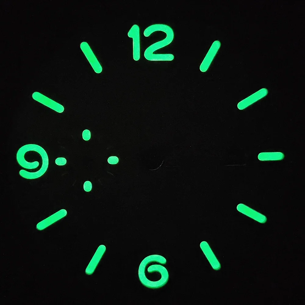 36mm watch dial green Luminous Replacement watch accessory fits ST2555 automatic movements Logo/name customization