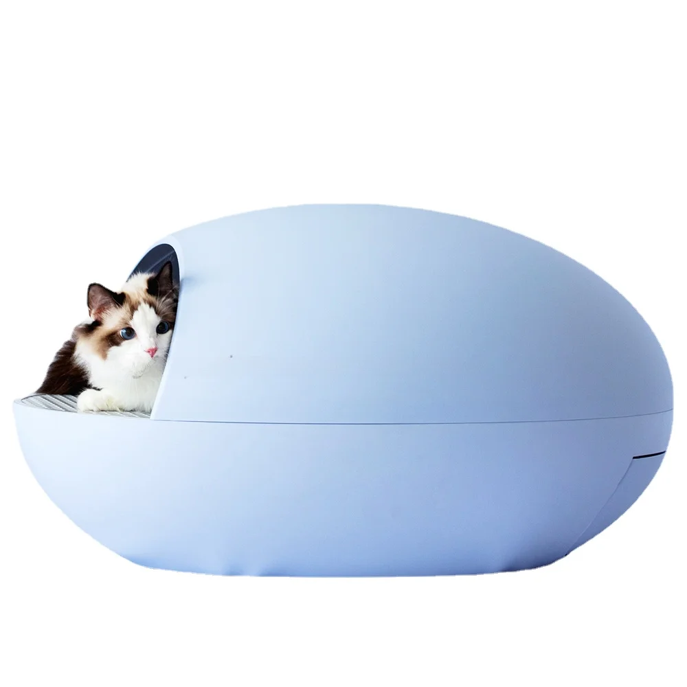 

Automatic Cat Litter Box Big Smart Self-cleaning Cat toilet Egg Type Cat Litter Box Easy To Disassemble Katzentoilett