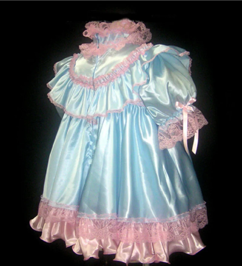 French Hot Selling Adult Sissy Baby Pajamas Maid Costume Customizable Genderqueer Cosplay Sleepwear Adjustable Sizes view 2