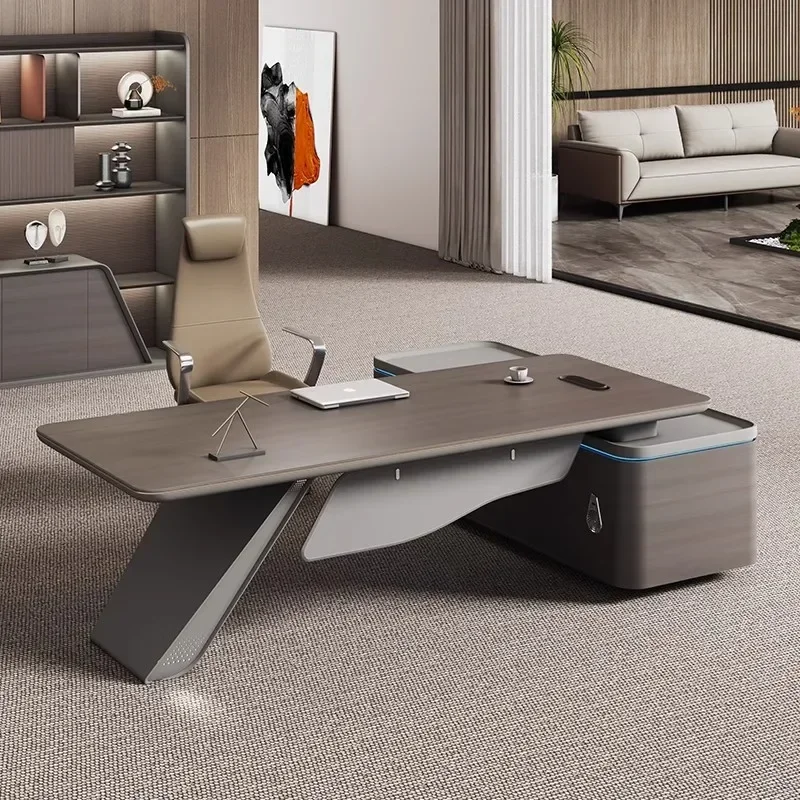 

Прочный стол Boss премиум-класса, офисная мебель, элитный стол начальника, легкая роскошь, большой стол президента, офисный стол