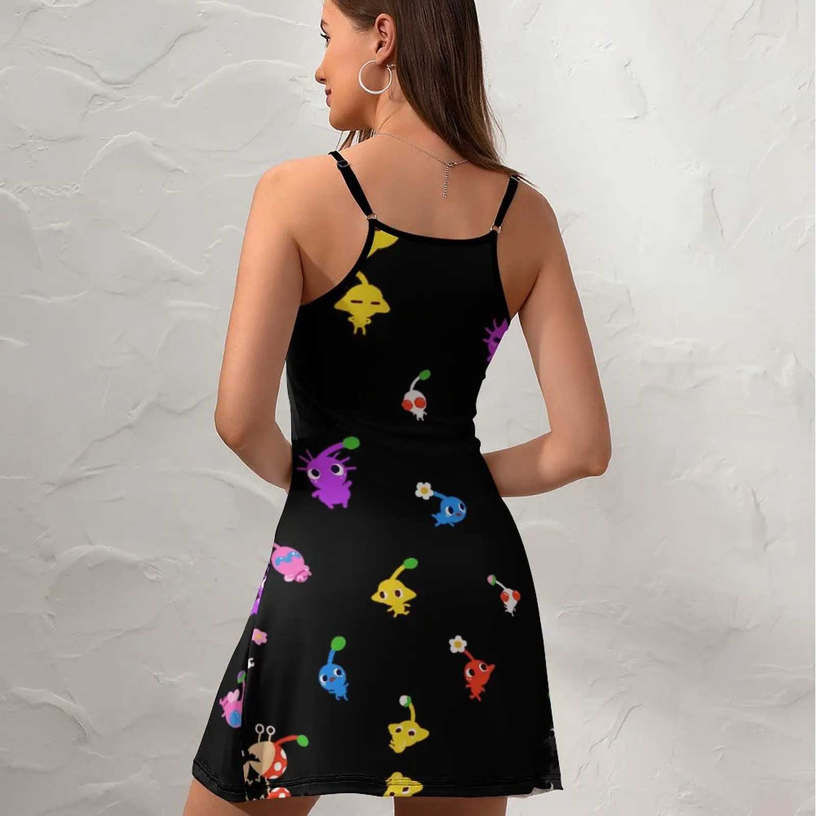 Little Pikmin  Women's Sling Dress Humor Graphic The Dress Funny Graphic Exotic  Woman's Gown  Vacations