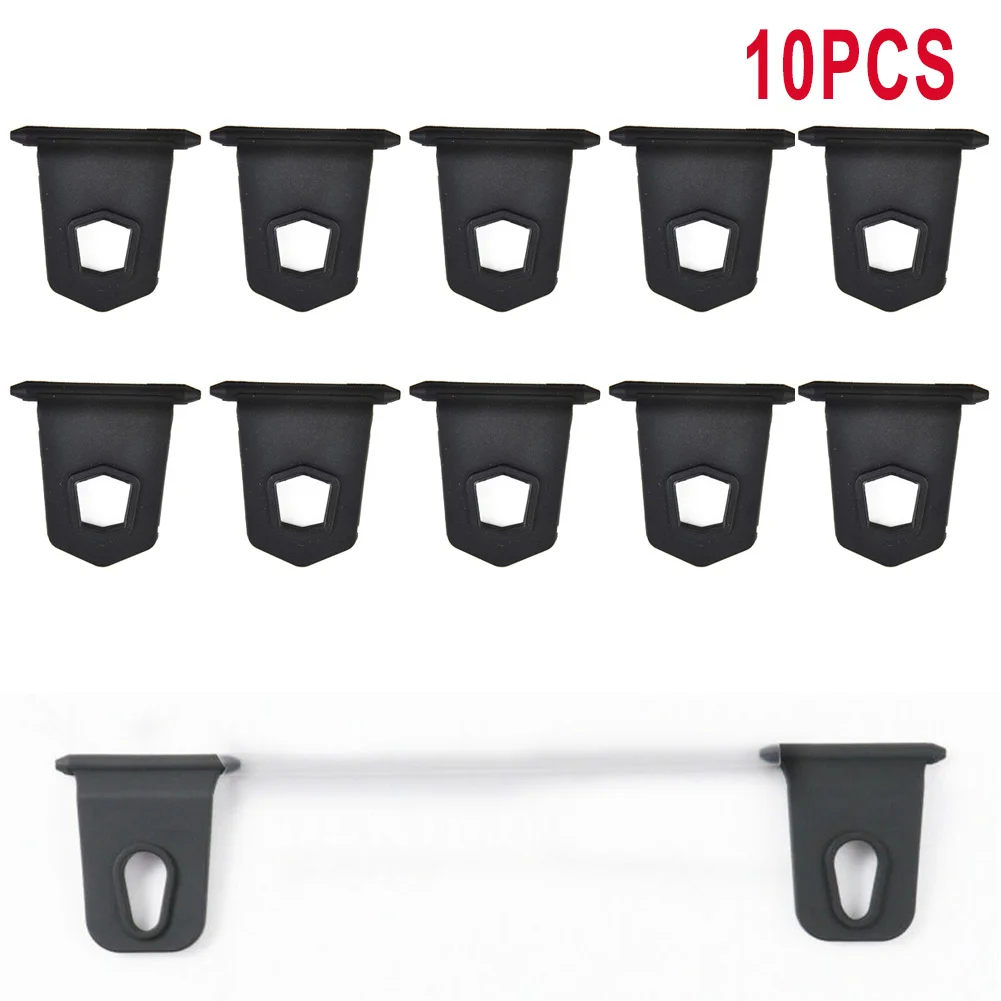 Convenient for outdoor life, 10X Black Universal Awning Clothes Hook for RV Camper Caravan, easy to install and carry