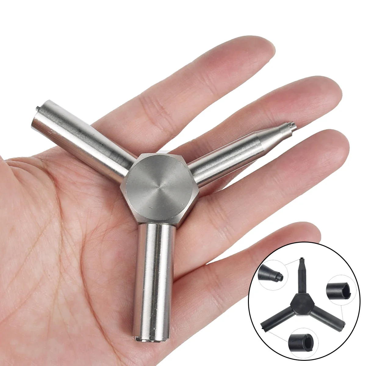 Tactical Outdoor CO2 Gas Valve Key Steel Triple Force Magazine Charging Tool For GBB AEG KSC KWA Airsoft Gun Shooting