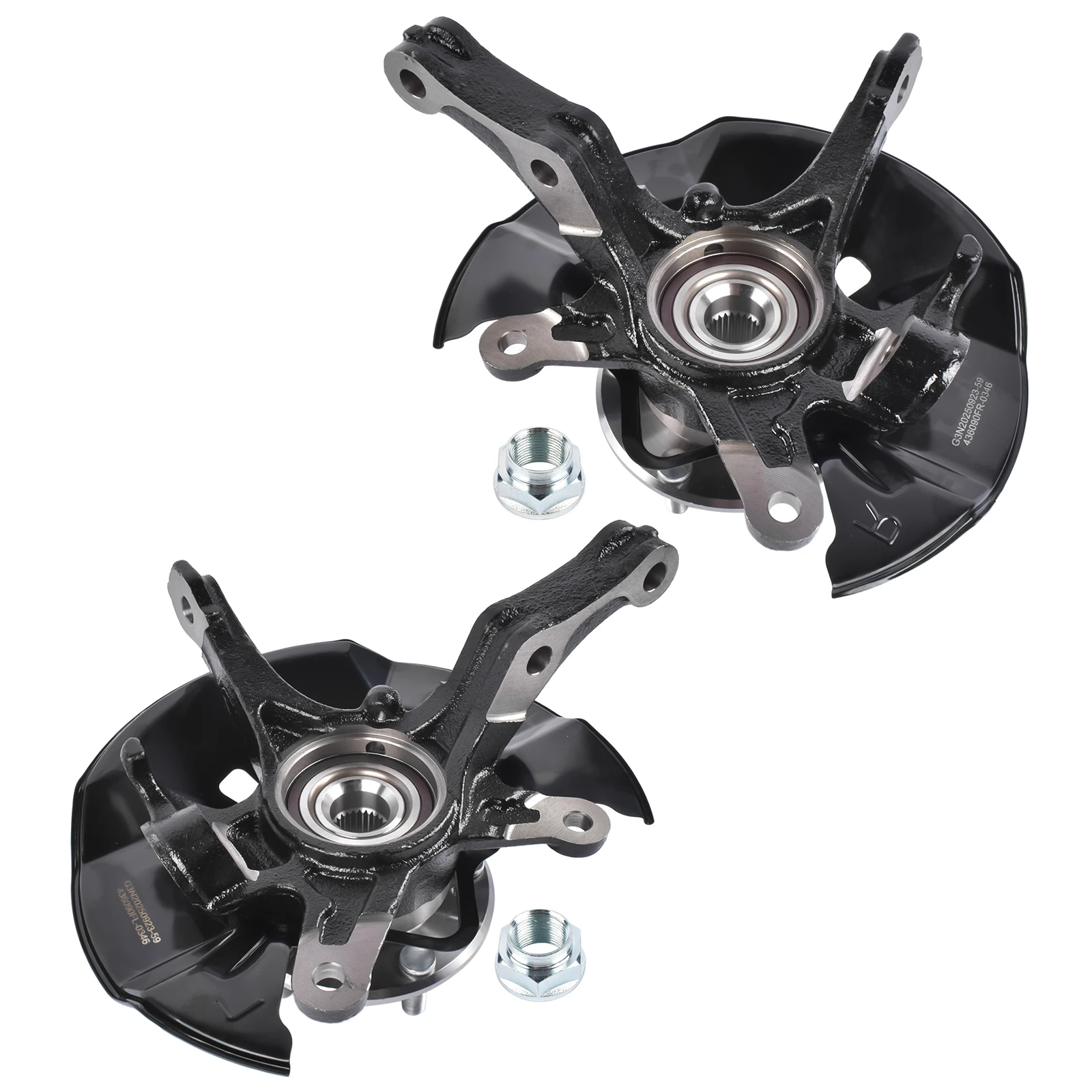 Front Passenger & Driver Side Steering Knuckle LK097 LK098 for   2012 NEW 51216-TR3-Y00+51211-TR3-Y00