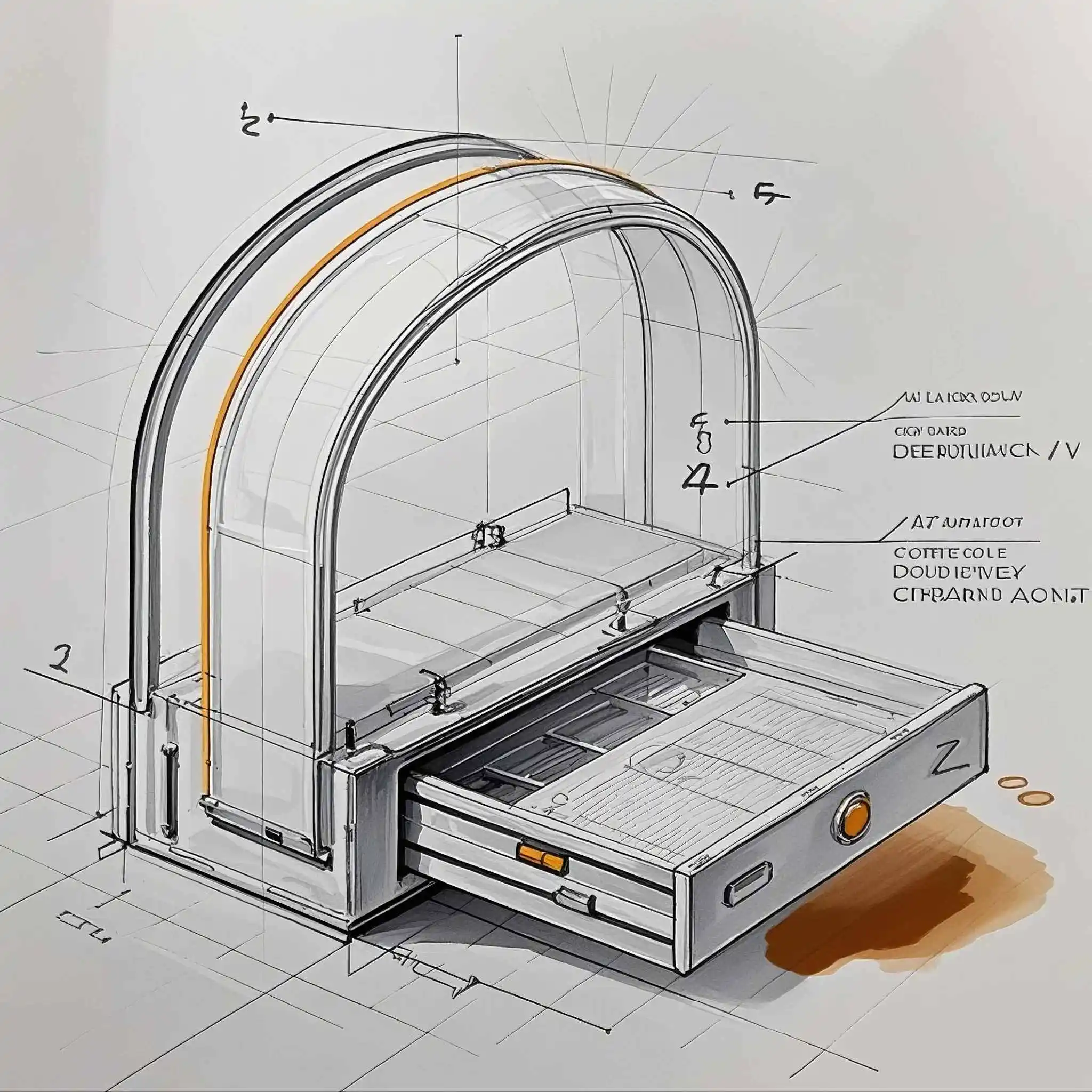 Automatic Smart Cat    Box with Quick Self-Cleaning Big Open Top Safety Sensors-Product Design Development