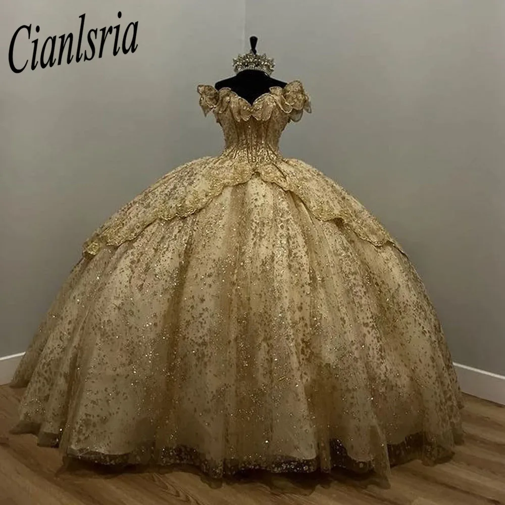 Luxury Quinceanera Dresses Ball Gowns 2023 Beaded Sweet 16 Dress Lace-Up Birthday Party Dress Vestido De 15 Anos Custom