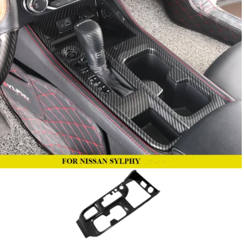 

For Nissan Sylphy 2022-2024Car Accessories Gear Shift Panel Center Console Cover Trim Frame Car Styling Sticker