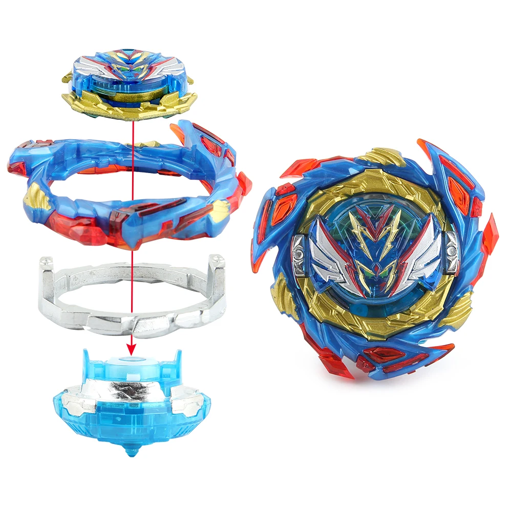 Blayblade Burst Metal Spinning Battle Top Bey Gyro B-187 Savior Valkyrie.Sh niños Fidget Toy Blablade Sticker Starter Gift