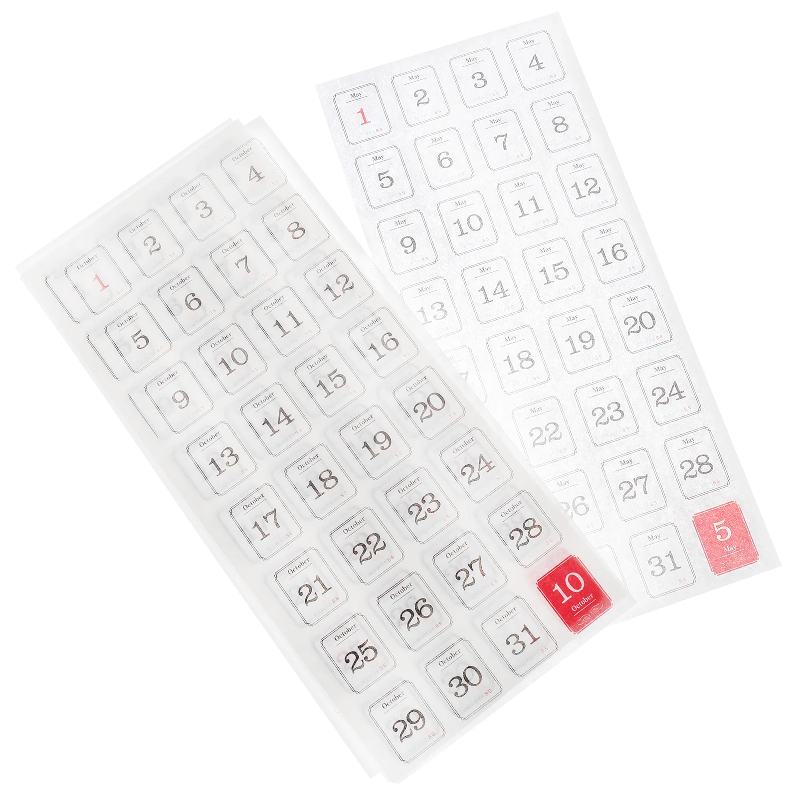 

2 Sets Planner Sticker Daily Monthly Index Divider Sticker Calendar Journaling Japanese Paper Index Tabs Divider Label Storage