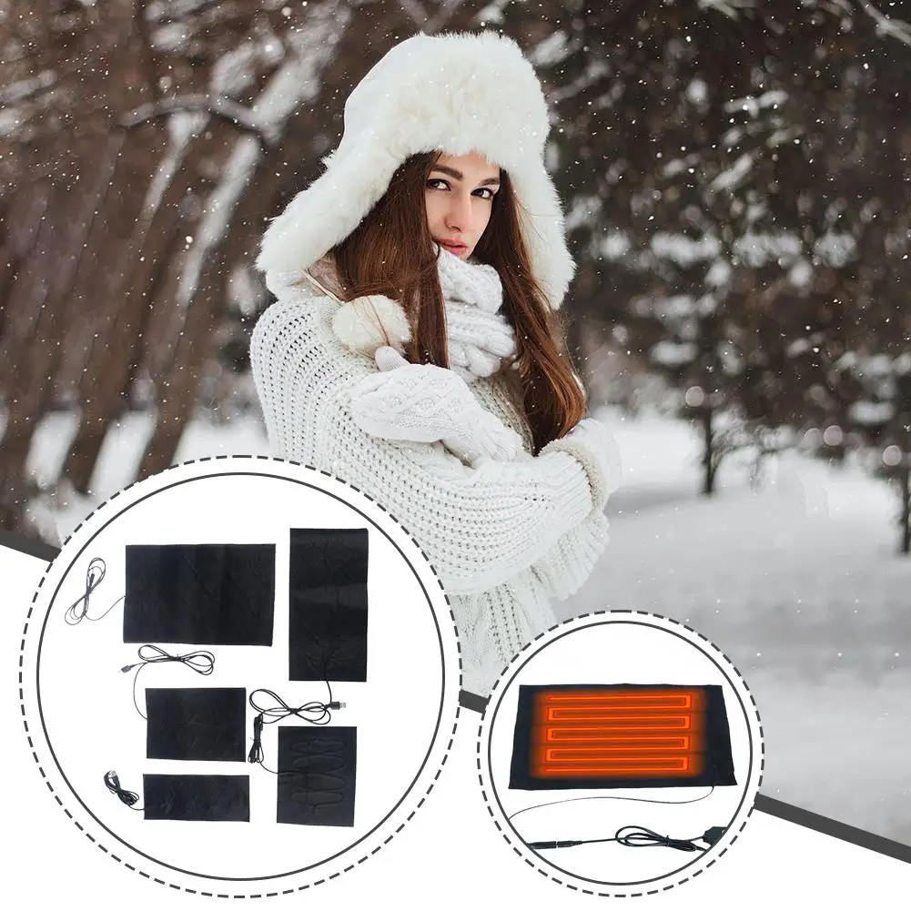 منصات ساخنة USB الخصر المحمية قابل للتعديل درجة الحرارة نيباد التدفئة منصات دافئة التدفئة للماء   ألياف الكربون #1