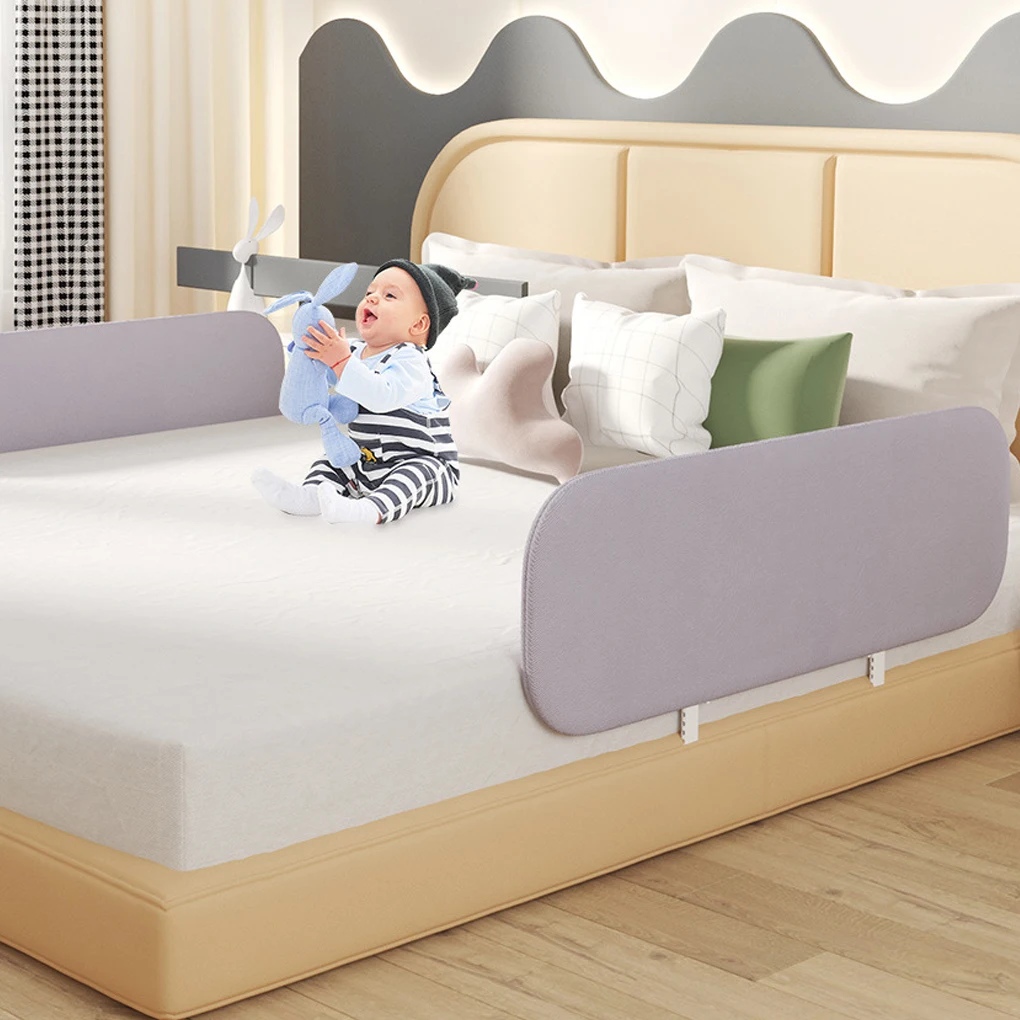 Immagine 3: Barriera di Sicurezza per Letto Bambini 150cm, Portatile e Pieghevole, Protezione Anti-Caduta per Interni