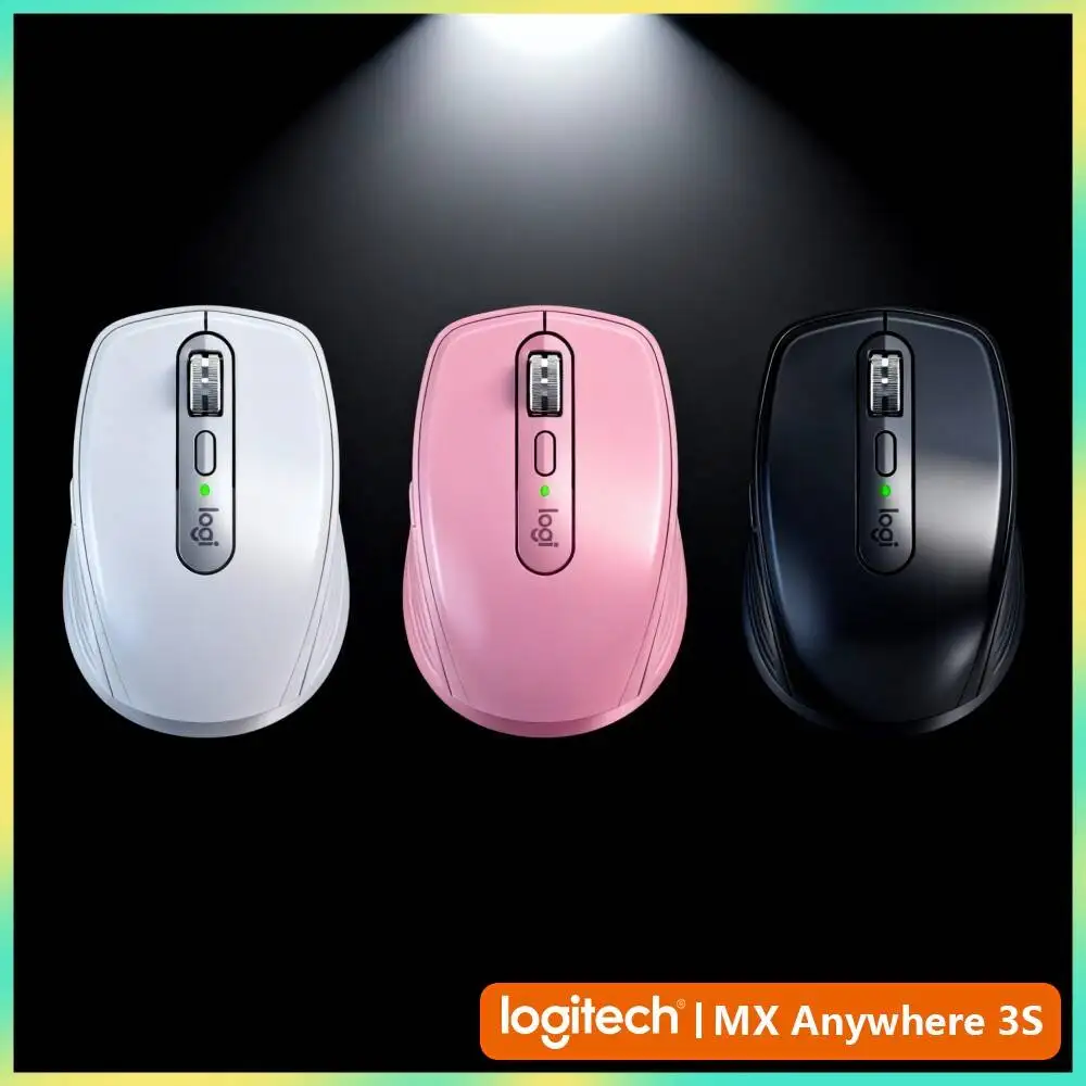 Precision MX Anywhere 3S - 8K DPI, MagSpeed Scroll, Ergonomic, Suitable for Tea Packaging Design & Studio Work