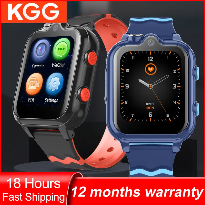 4G Kids Smart Phone Watch GPS WIFI Dual Camera Video Call SOS APP Download Child Smartwatch Monitor Tracker Location Clock Gifts