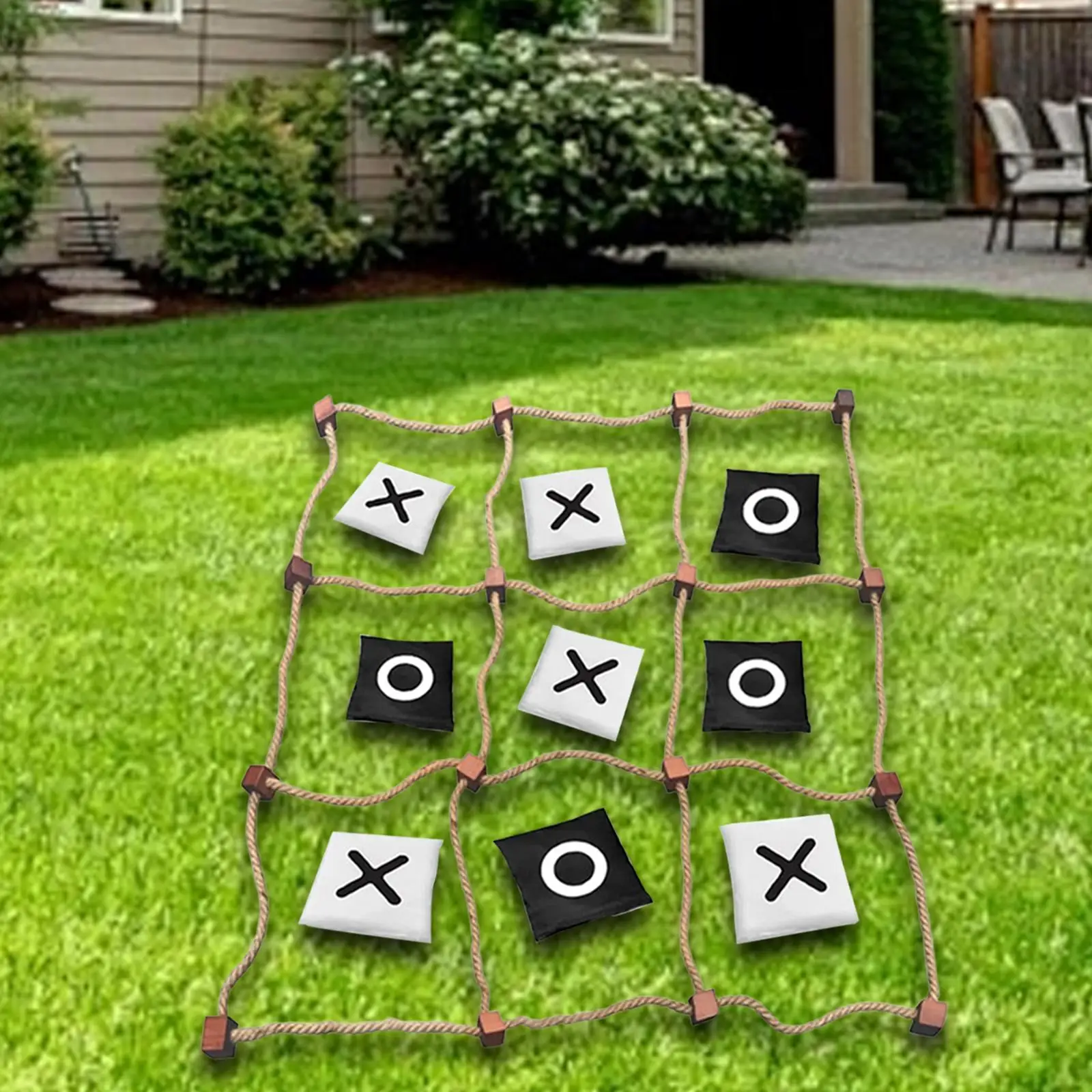 Zehenspiel Outdoor Xoxo Schachspiel Strategie Teaser Classic Yard Game XO Spielzeug für