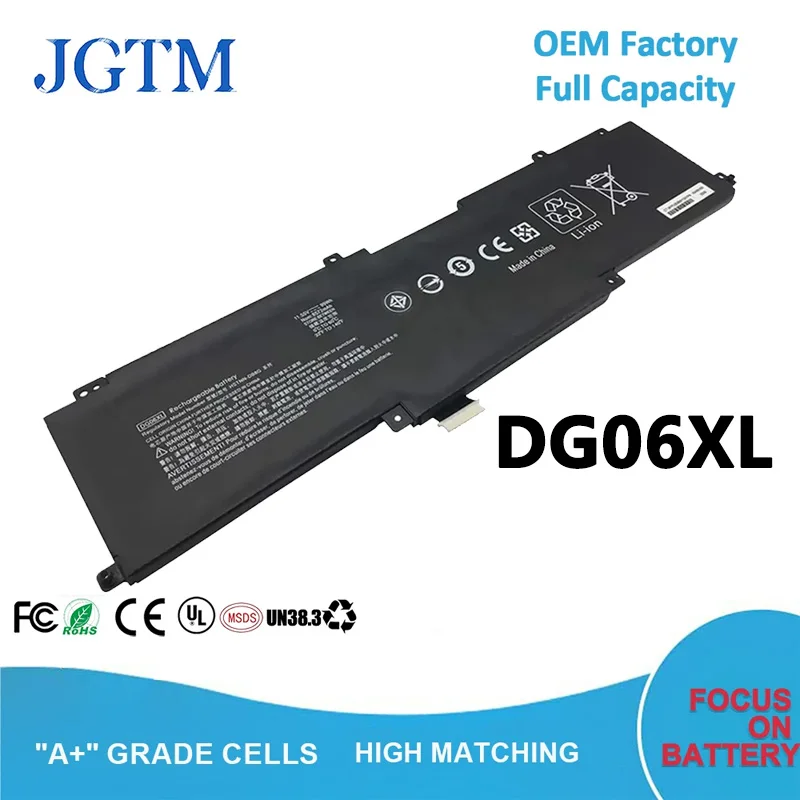 

JGTM 11,55 В 99WH DG06XL Аккумулятор для ноутбука HP Omen X 17-AP000NA NP NX AP001NN AP002NB AP003NS AP004NF HSTNN-DB8G Series