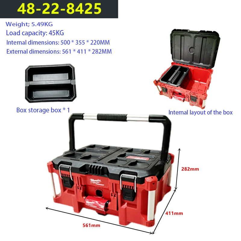 Tool Storage Plastic Rolling Tool Trolley Cabinet Mobile Stackable Machinery Tool Kit