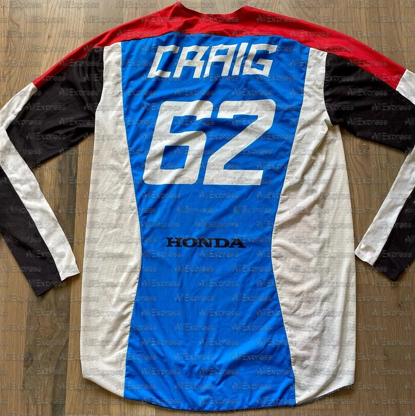 هوندا سوبر موتوكروس سباق قميص الرجال كريج شيمودر لورانس مارتن المشجعين طويلة الأكمام دراجة نارية تي شيرت الرجعية التجفيف السريع #1