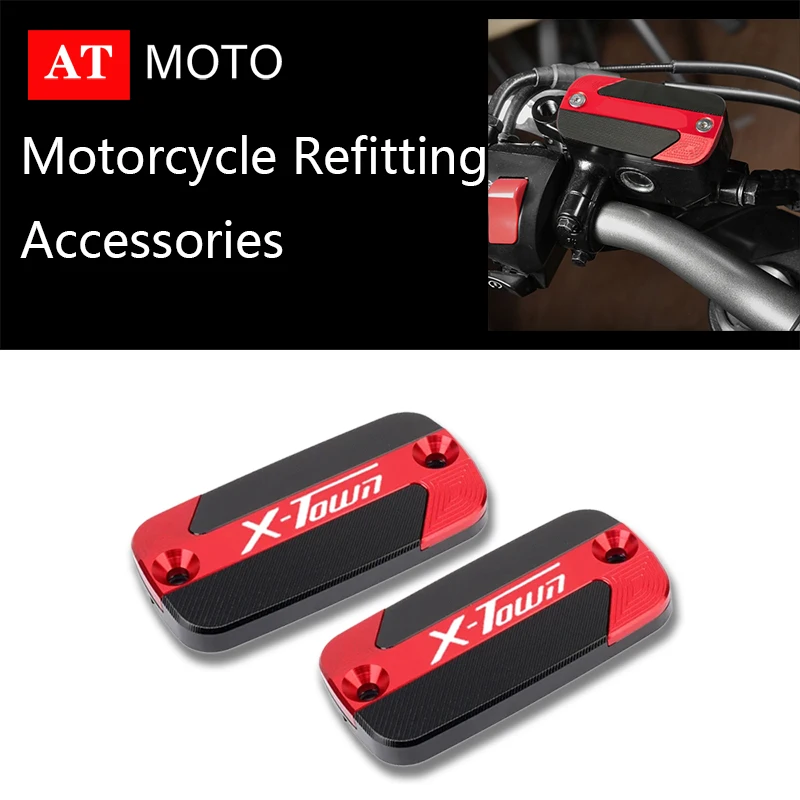 Motorcycle Front Brake Fluid Reservoir Oil Cup Cap Master Cylinder Cover For KYMCO XTOWN300i XTOWN125i X-TOWN 125 i 300