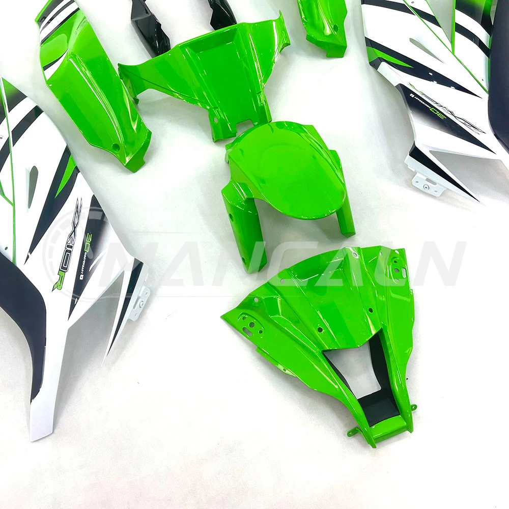 Motorcycle Fairings Kit for KAWASAKI ZX-10R ZX10R 2011-2015 Bodywork Set High Quality ABS Injection New green white