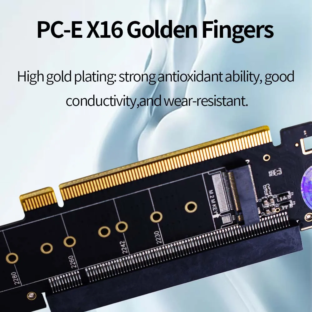 بطاقة توسيع سبليت TISHRIC PCIE 4.0 بطاقة مهايئ القناة PCIe X16 إلى X8 X4 + X4 بطاقة سبليت تدعم المزدوج M.2 NVMe 2230 22110 SSD