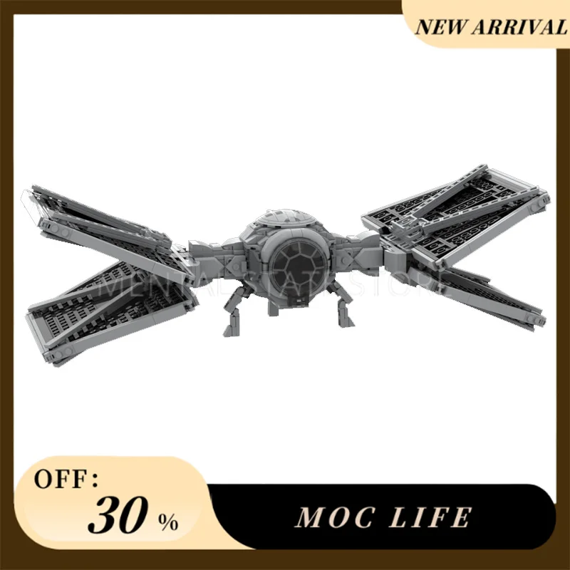 NEW 847PCS Customized MOC Outland TIE-Fighter Blocks Technology Bricks DIY Creative Assembly Education Toys Holiday Gifts