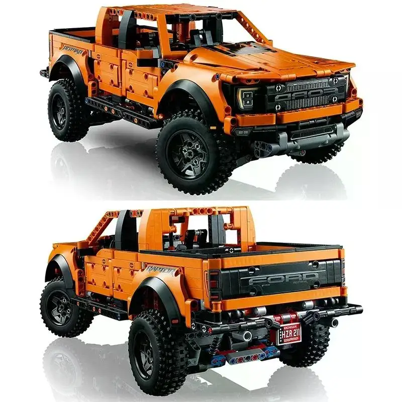 Décennie s de construction de voiture tout-terrain Raptor F-150 1:10 technique 1379 514 up véhicule assembler des briques jouets cadeaux pour garçon enfants 42126 pièces