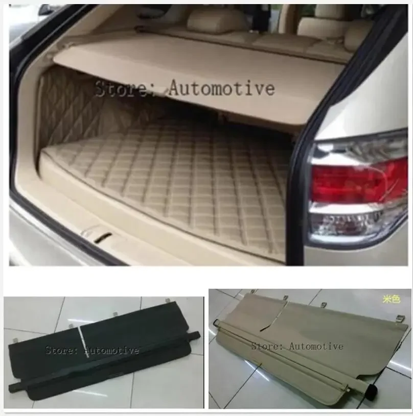 

Car Rear Trunk Security Shield Cargo Cover For LEXUS RX450h 2009-2015 PARCEL SHELF SHADE TRUNK LINER SCREEN RETRACTABLE