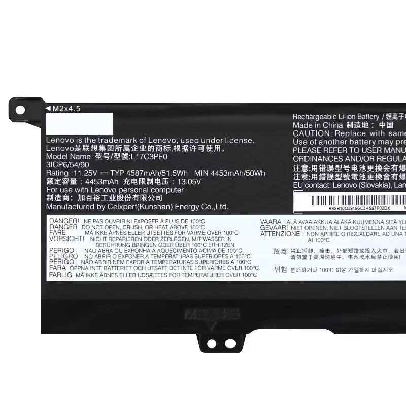 Imagem -03 - Bateria do Portátil para Lenovo Yoga L17c3pe0 L17l3pe0 73015ikb 730-15iwl 730-15ikb 81cu Série 730-15iwl81js