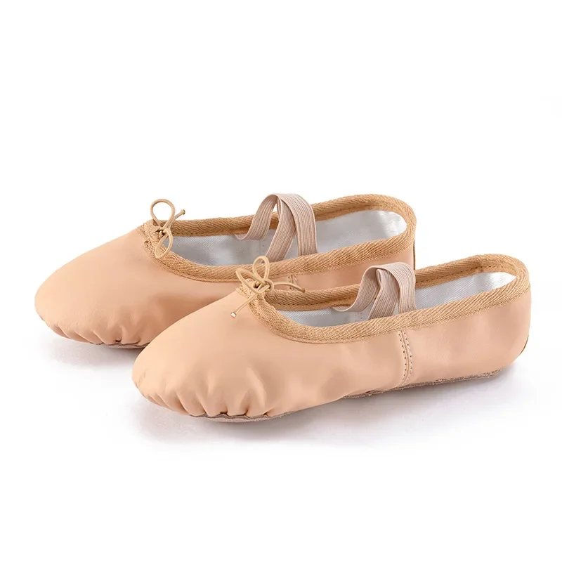 Pu Leather Dance ShoesYoga Shoes for Women Ballet Shoes Children\'s Dance Shoes Soft-soled Ballet Shoes Adult Body Training Shoes