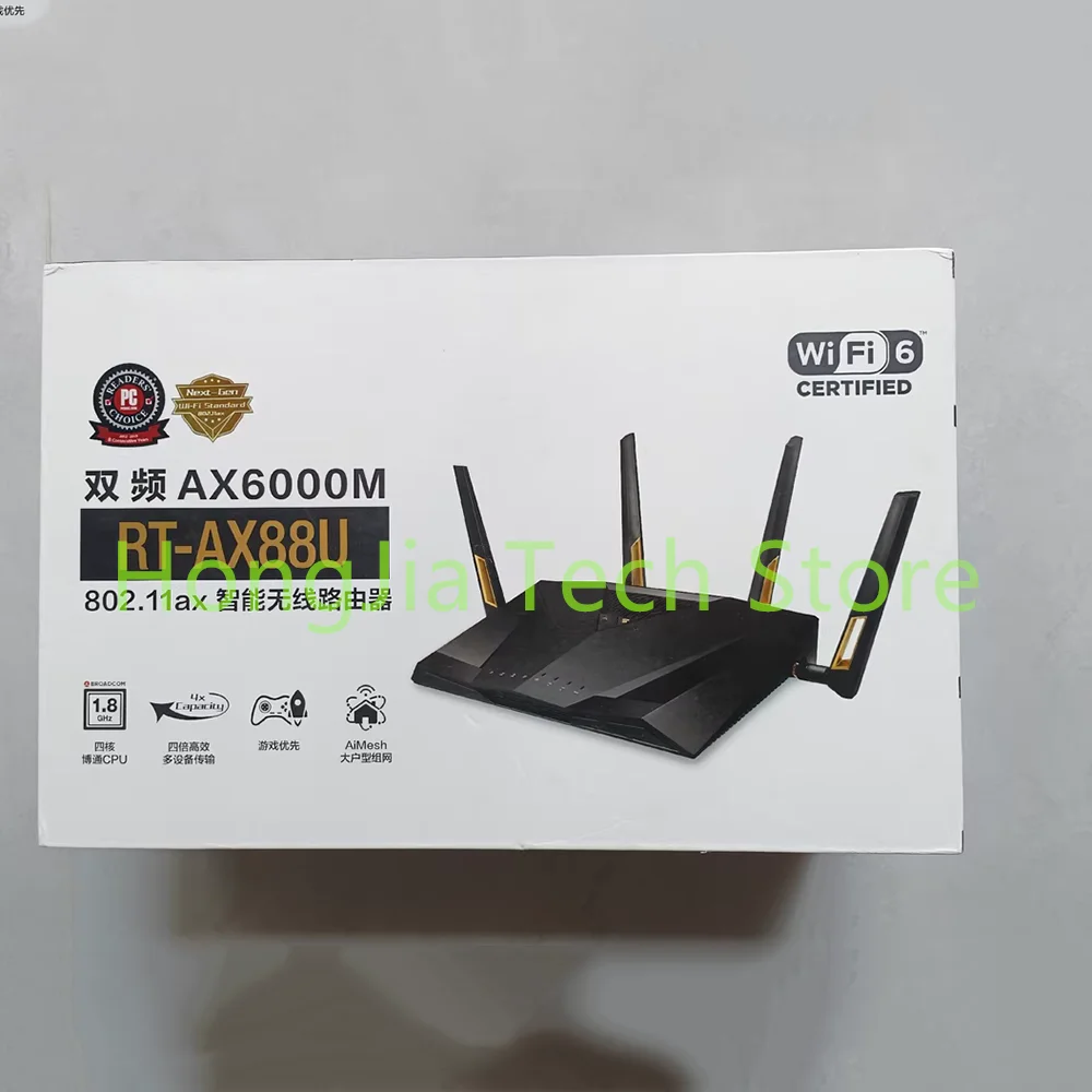 90% NEW For Asus High-end Intelligent Router Support Aimesh Networking Technology RT-AX88U