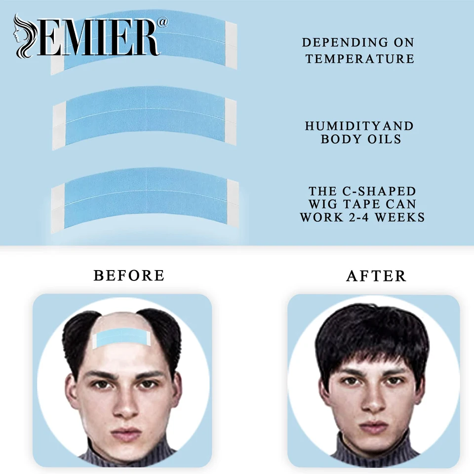 36 pièces/lot Super bande imperméable à l'eau ruban adhésif Double face Walker bande pour perruque de dentelle hommes toupet Ultra tenir cheveux accessoires