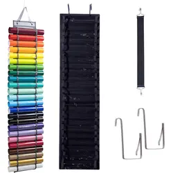 Vinyl Roll Holder 24 Compartments Craft Vinyl Organizer Storage Rack Wall Mount Craft Room Vinyl Organizer Hanging Pocket Bag