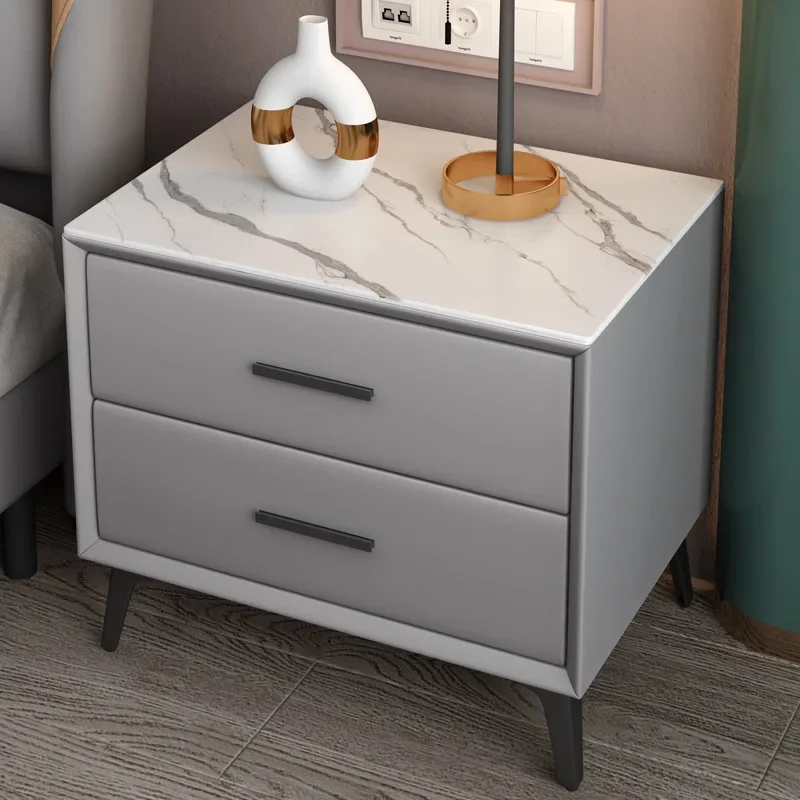 Mesita De noche cómoda para dormitorio, almacenamiento móvil, cajones De mesita De noche para recepción, muebles ligeros De Mesa De Cabeceira